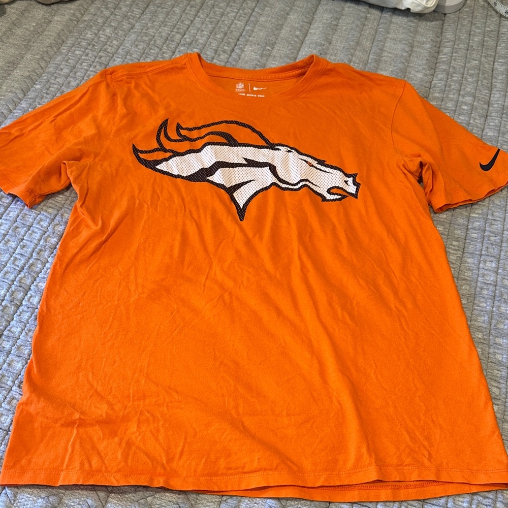 Nike Orange Sports Denver Broncos Tee